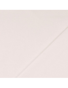 Tissu coton cretonne uni - Blanc 2