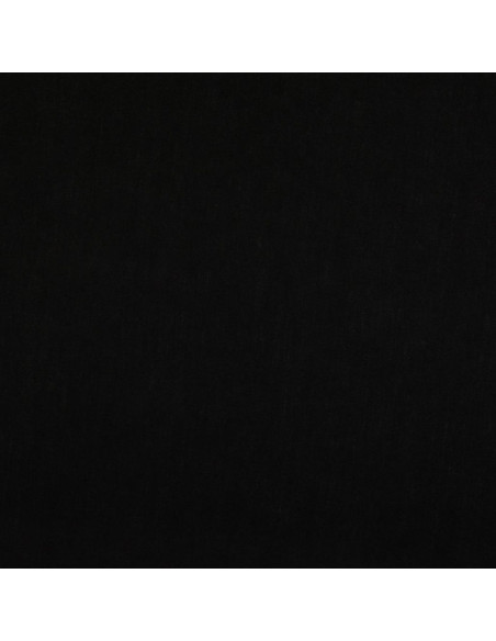 Tissu coton cretonne uni - Noir