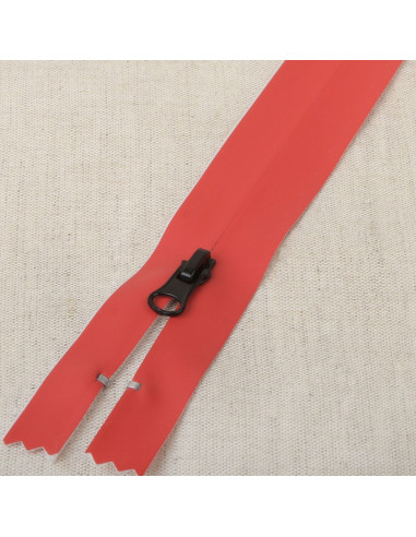 Fermeture invisible imperméable 20 cm - Rouge