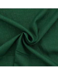 Tissu lin viscose - Vert sapin 2