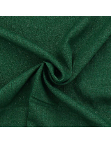 Tissu lin viscose - Vert sapin
