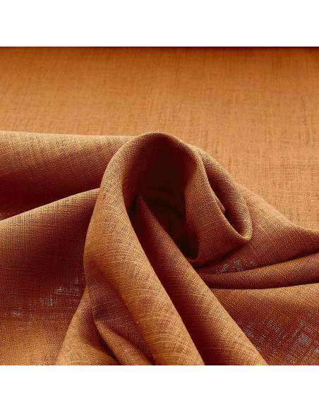 Tissu lin viscose - Jaune indien