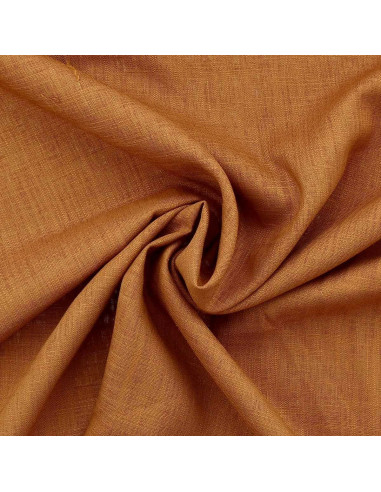 Tissu lin viscose - Jaune indien