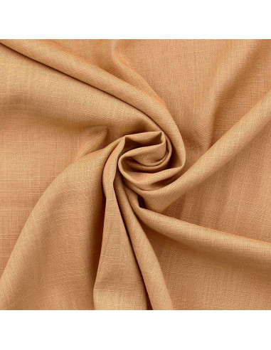 Tissu lin viscose - Beige doré