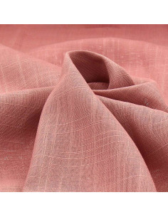 Tissu lin viscose - Rose antique