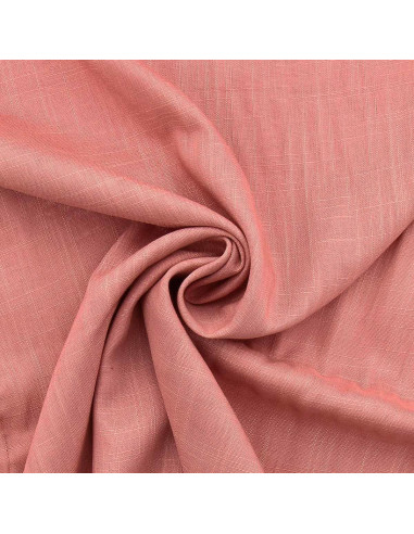 Tissu lin viscose - Rose antique