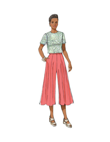 Patron de jupe et jupe-culotte - Butterick 6179