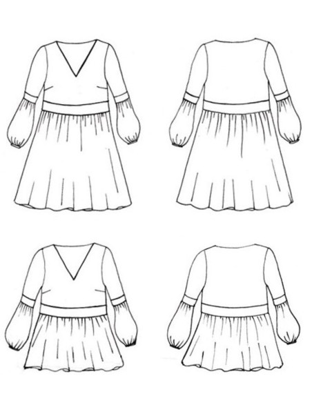Patron de robe Phoebe - Anna Rose patterns