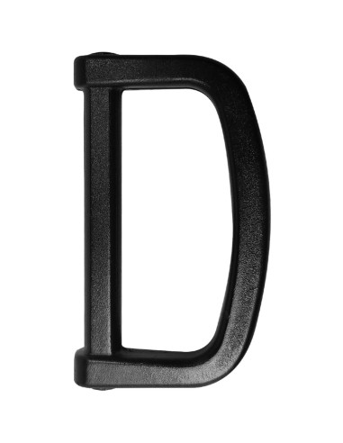 Anneau en D plastique 40 mm - Noir