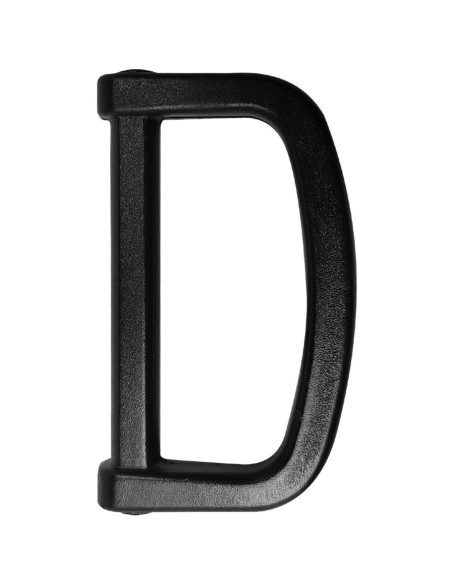 Anneau en D plastique 40 mm - Noir