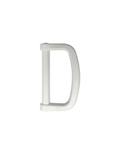Anneau en D plastique 20 mm - Blanc