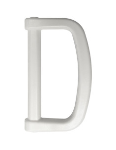 Anneau en D plastique 40 mm - Blanc