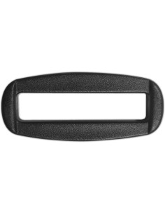 Passant rectangulaire plastique noir 40 mm