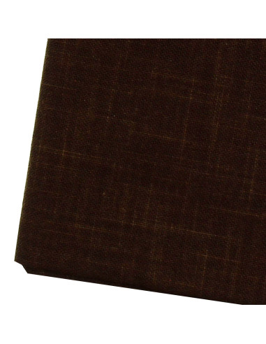 Coupon de tissu sashiko 50 cm x 55 cm - Marron