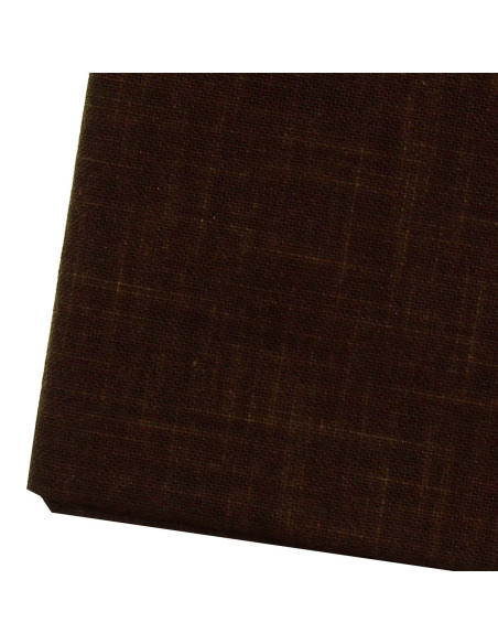 Coupon de tissu sashiko 50 cm x 55 cm - Marron