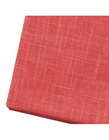 Coupon de tissu sashiko 50 cm x 55 cm - Corail