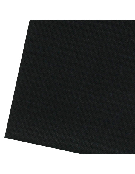 Coupon de tissu sashiko 50 cm x 55 cm - Noir