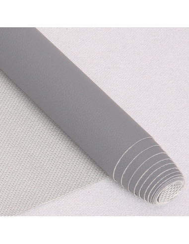 Coupon simili Karla 140 cm x 50 cm - Gris souris