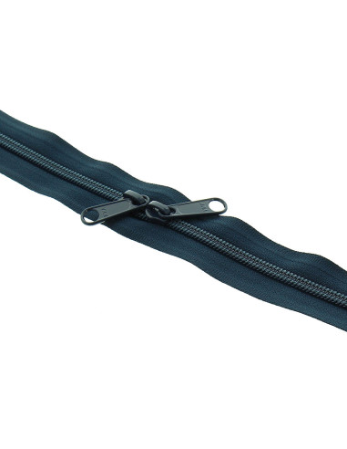 Fermeture dos à dos nylon pour sacs 60 cm - Bleu marine