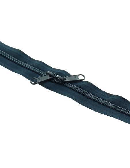 Fermeture dos à dos nylon pour sacs 60 cm - Bleu marine