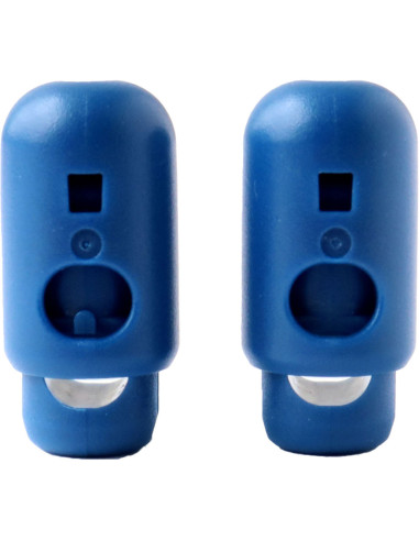 Set de 2 stop cordon YKK - Bleu pétrole