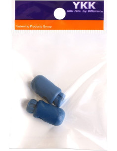 Set de 2 stop cordon YKK - Bleu pétrole 2