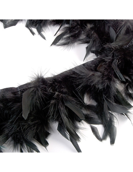 Frange plumes - Noir