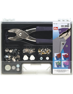 Mallette pince Vario avec pressions et oeillets