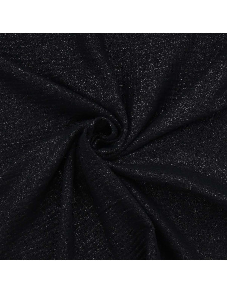 Tissu double gaze de coton irisé - Noir