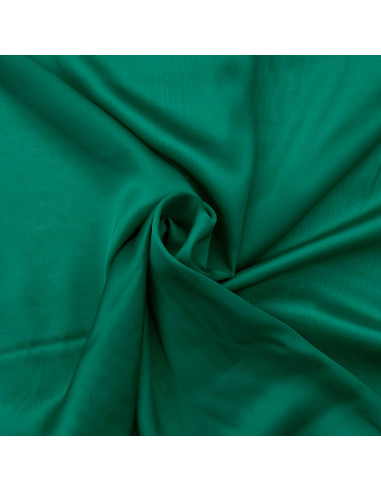 Tissu satin de viscose - Émeraude