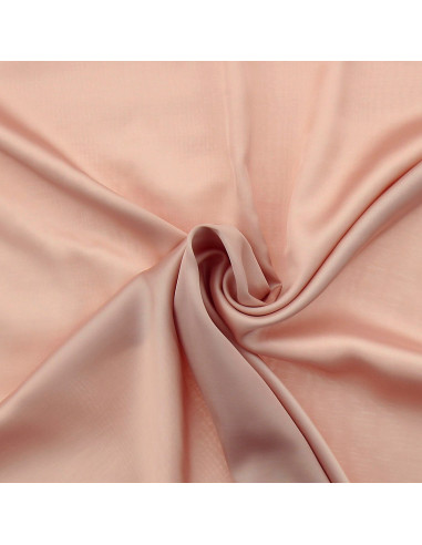 Tissu satin de viscose - Nude