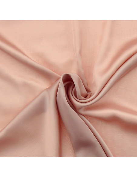 Tissu satin de viscose - Nude