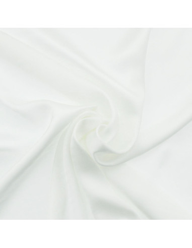 Tissu satin de viscose - Blanc