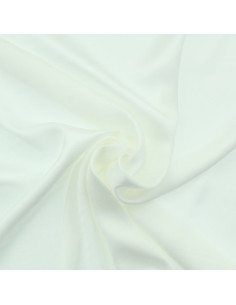 Tissu satin de viscose - Écru