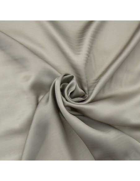 Tissu satin de viscose - Sable