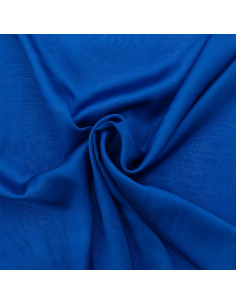 Tissu satin de viscose - Bleu royal