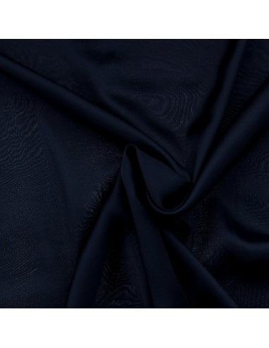 Tissu satin de viscose - Bleu marine