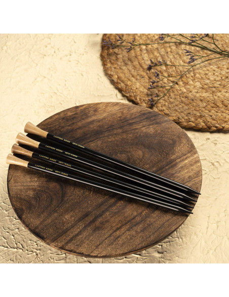 Aiguilles à tricoter en bois d´ébène 35 cm Lantern Moon