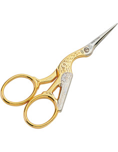 Ciseaux à broder cigogne or Premax 9 cm