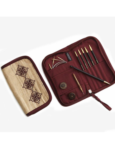 Trousse crochets tunisiens en bois d´ébène Bequest Lantern Moon
