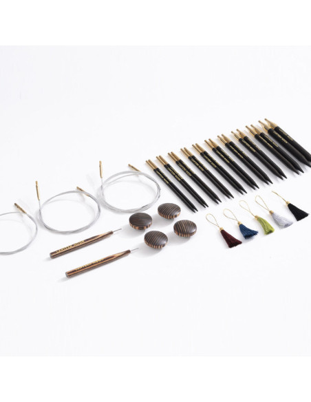 Trousse aiguilles circulaires en bois d´ébène Heirloom Lantern Moon
