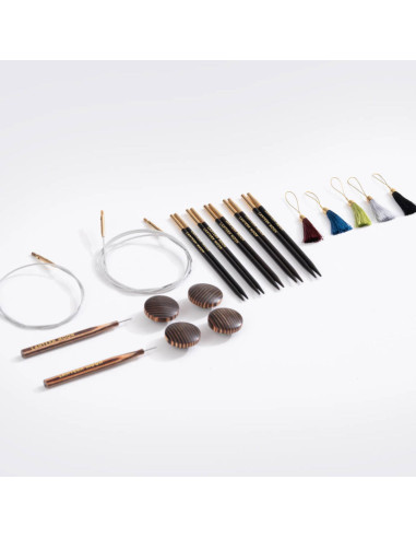 Trousse aiguilles circulaires en bois d´ébène Charm Lantern Moon