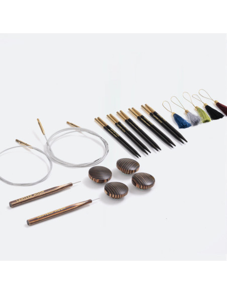 Trousse aiguilles circulaires en bois d´ébène Heritage Lantern Moon
