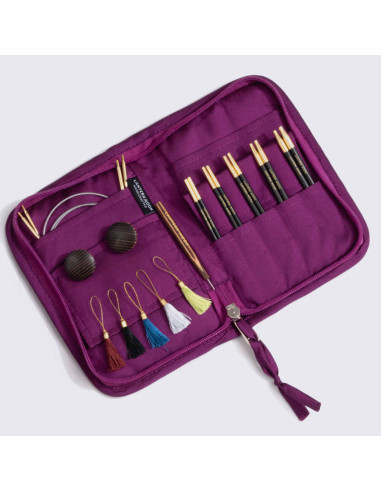 Trousse aiguilles circulaires en bois d´ébène Grace Lantern Moon