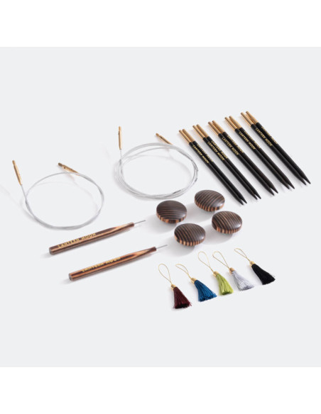 Trousse aiguilles circulaires en bois d´ébène Grace Lantern Moon
