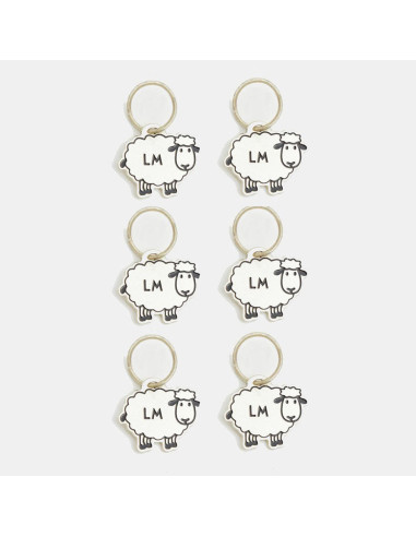 Set de 6 marqueurs de mailles moutons Lantern Moon