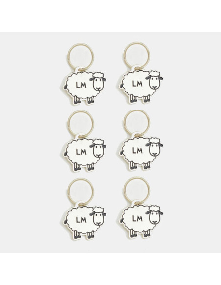 Set de 6 marqueurs de mailles moutons Lantern Moon
