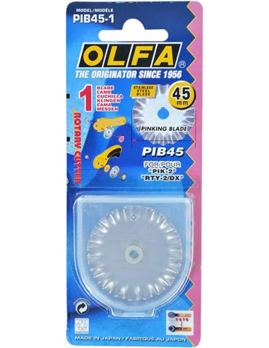 1 lame de rechange pour cutter à cranter - 45 mm