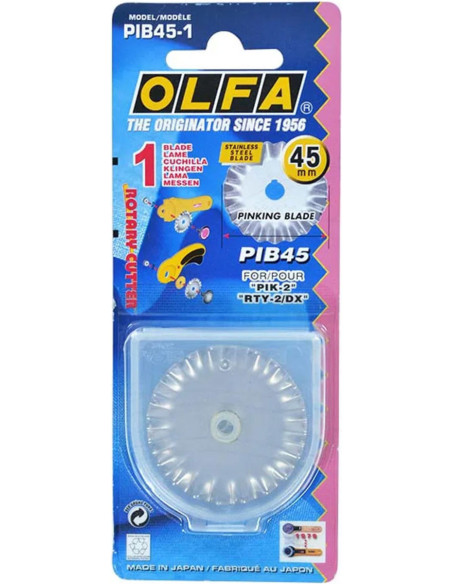 1 lame de rechange pour cutter à cranter - 45 mm