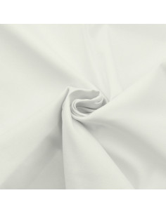 Tissu gabardine de coton stretch - Écru